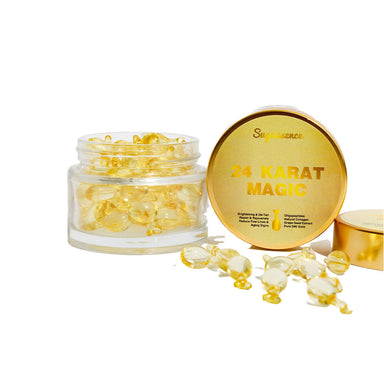 Vanity Wagon | Buy Sugassence 24 Karat Magic, Face Elixir Capsules for Skin Brightening & De Tan