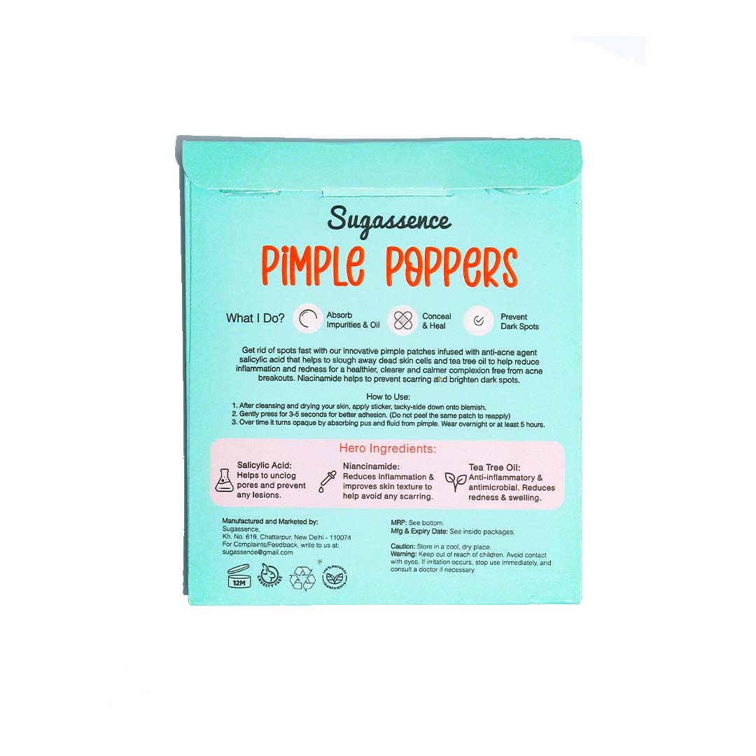 Vanity Wagon | Buy Sugassence Pimple Poppers, Acne Patches for Acne & Blemishes
