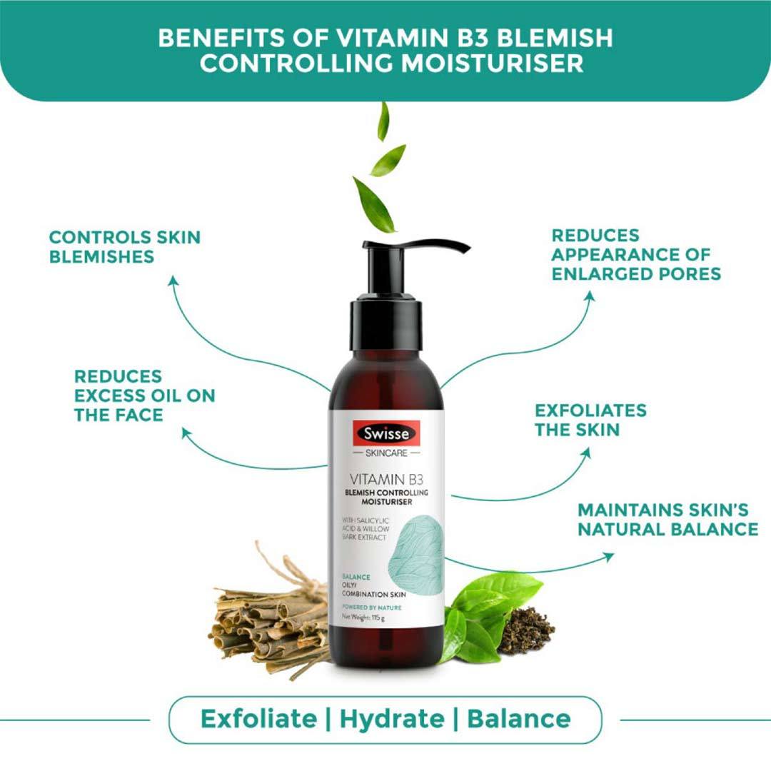 Vanity Wagon | Buy Swisse Vitamin rich Hydration combo-Vitamin B3 Blemish Controlling Moisturiser + Hyaluro-Natural Intensive Hydrating Mask + Hyaluro-Natural Hydration Boost Serum