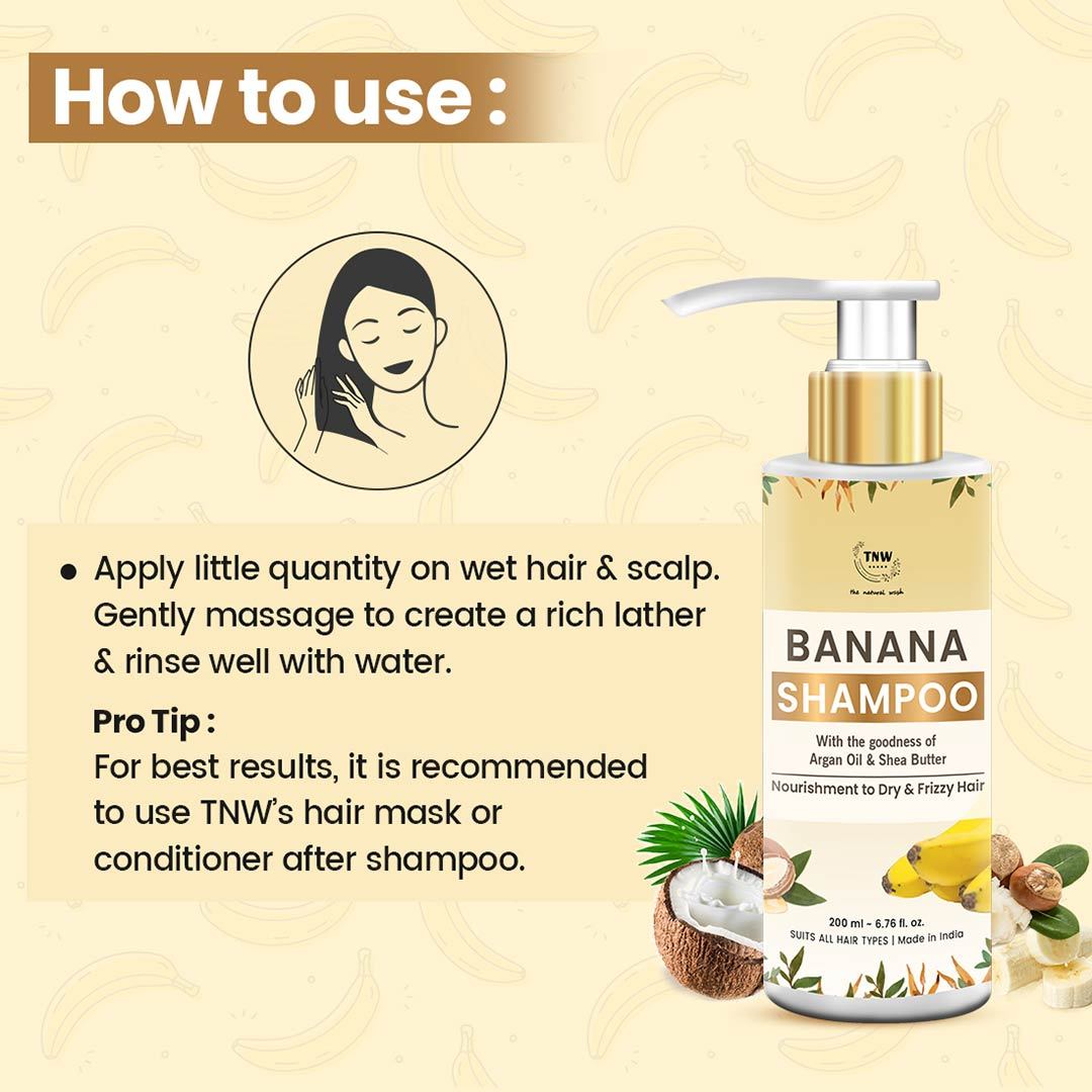 Vanity Wagon | Buy TNW-The Natural Wash Banana Shampoo