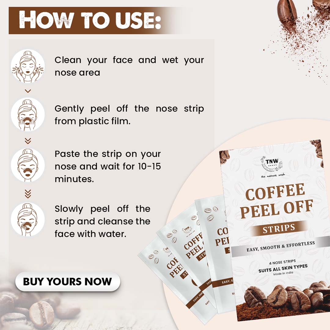 Vanity Wagon | Buy TNW-The Natural Wash Coffee Peel Off Nose Strips