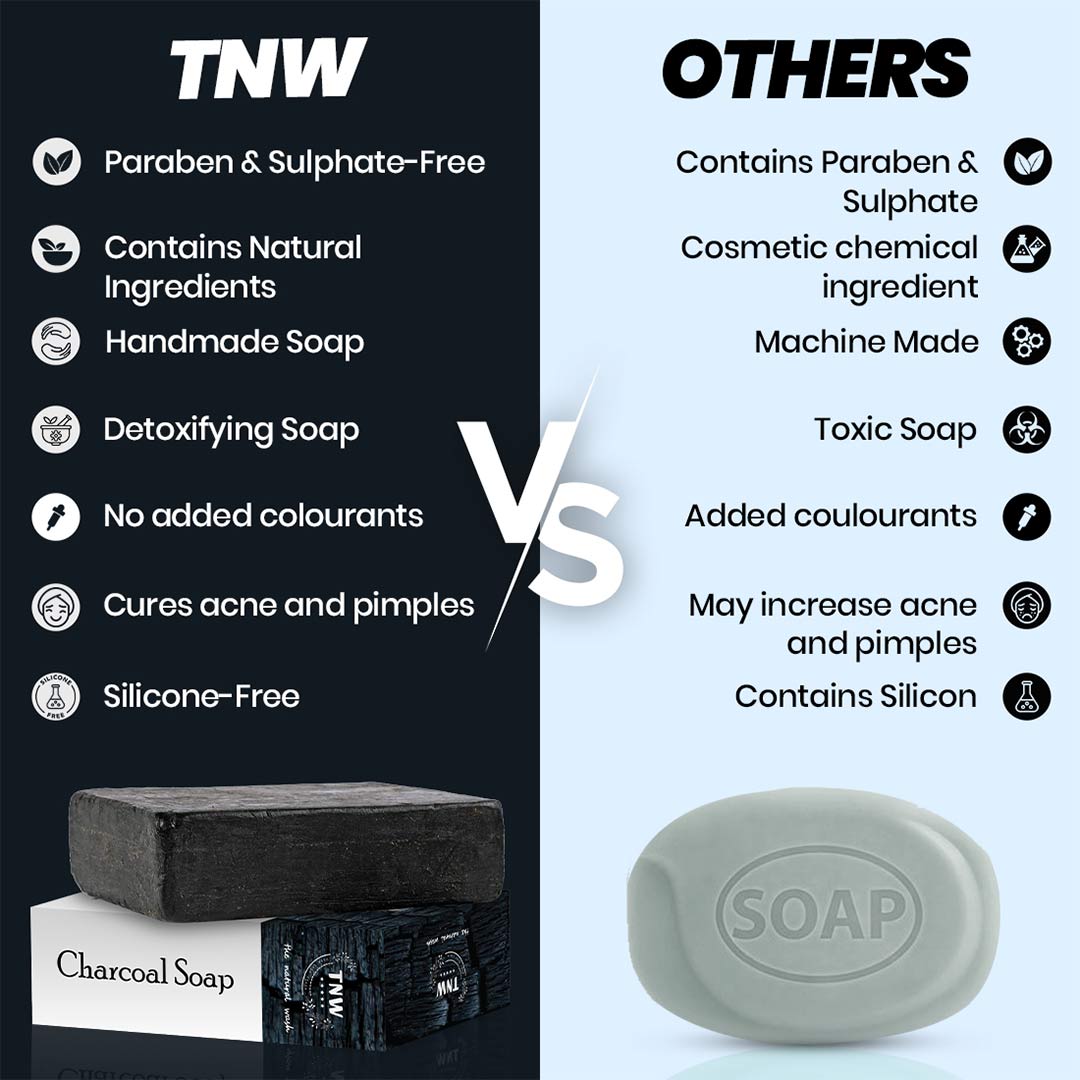 Vanity Wagon | Buy TNW-The Natural Wash Handmade Charcoal Soap for Oily Skin