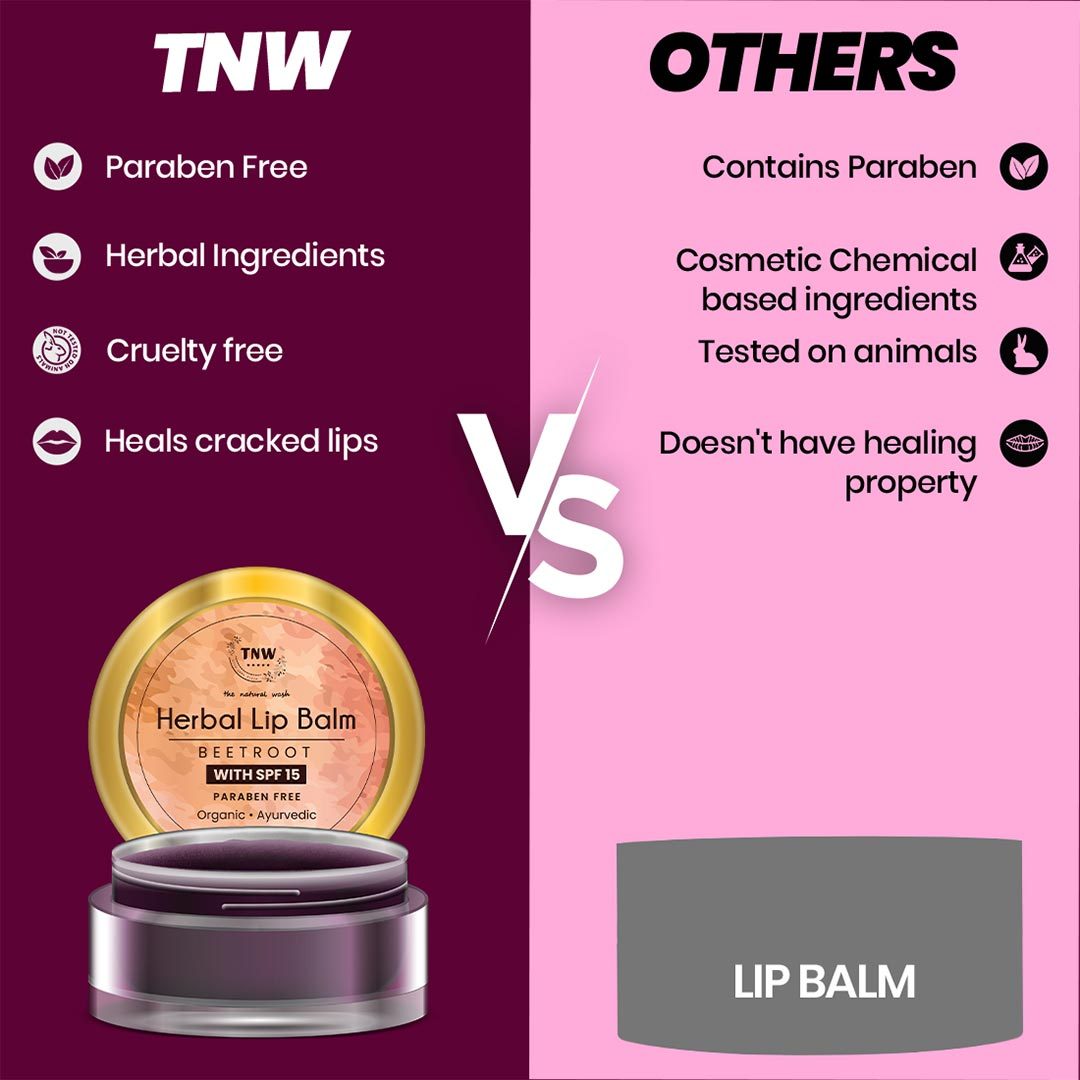 Vanity Wagon | Buy TNW-The Natural Wash Herbal Beetroot Lip Balm with SPF 15