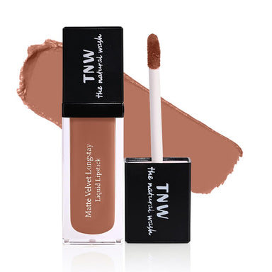Vanity Wagon | Buy TNW-The Natural Wash Matte Velvet Longstay Liquid Lipstick, Nutty Nude
