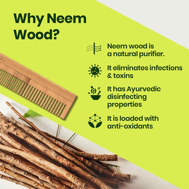 Vanity Wagon | Buy TNW-The Natural Wash Neem Wood Comb