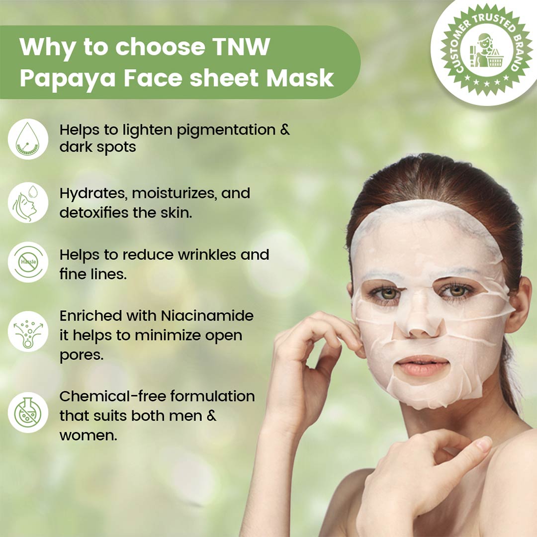 Vanity Wagon | Buy TNW-The Natural Wash Papaya Face Sheet Mask