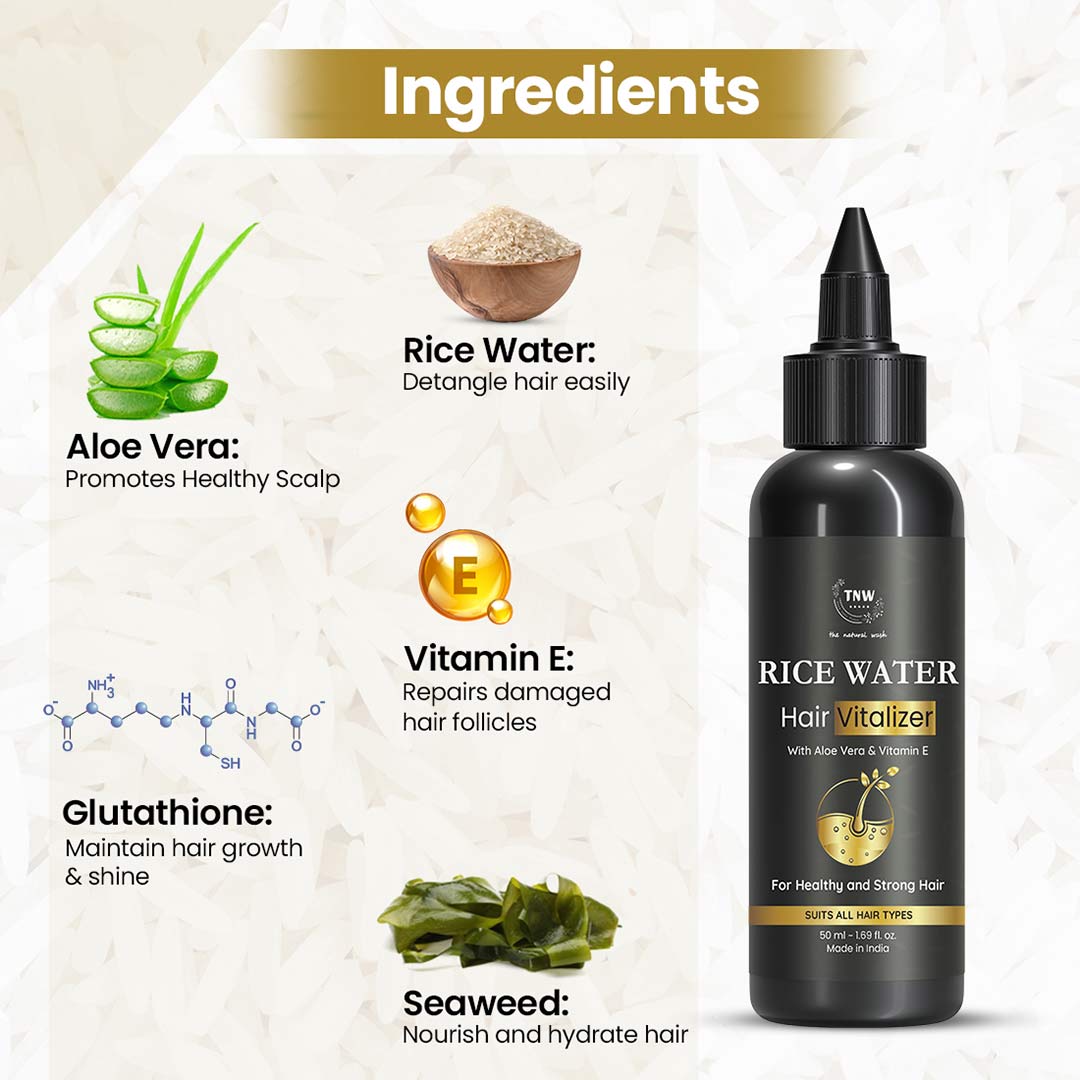 Vanity Wagon | Buy TNW-The Natural Wash Rice Water Hair Vitalizer with Aloe Vera & Vitamin E