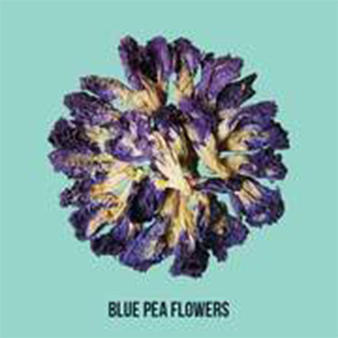 Vanity Wagon|Tea Trunk Blue Pea Flowers