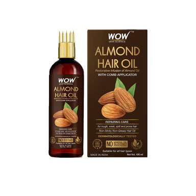 Vanity Wagon | Buy WOW Skin Science Almond Hair Oil with Comb Applicator