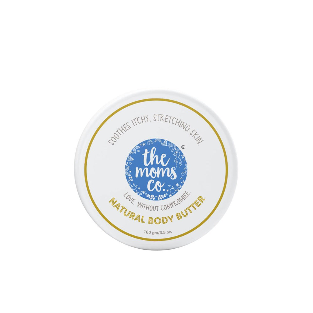 The Moms Co. Natural Body Butter with Shea & Cocoa Butters, Sea Buckthorn & Rosehip Oils