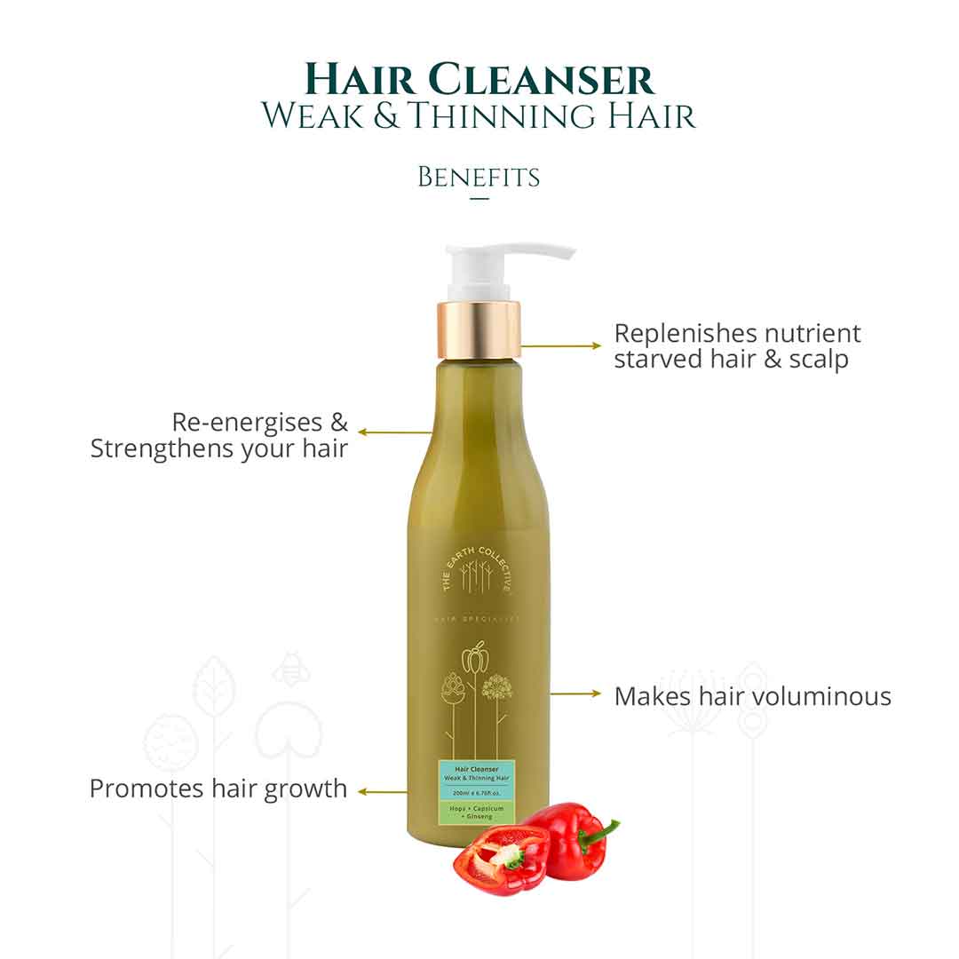 Vanity Wagon | Buy The Earth Collective Hair Cleanser for Weak & Thinning Hair