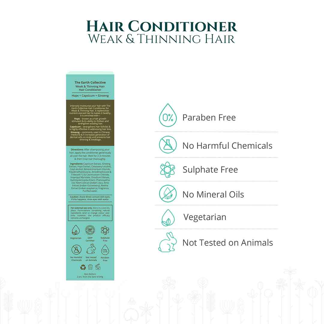 Vanity Wagon | Buy The Earth Collective Hair Conditioner for Weak & Thinning Hair