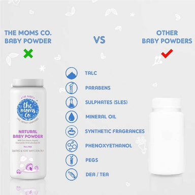 The Mom’s Co. Natural Baby Powder with Corn Starch, Chamomile and Calendula Oil -2