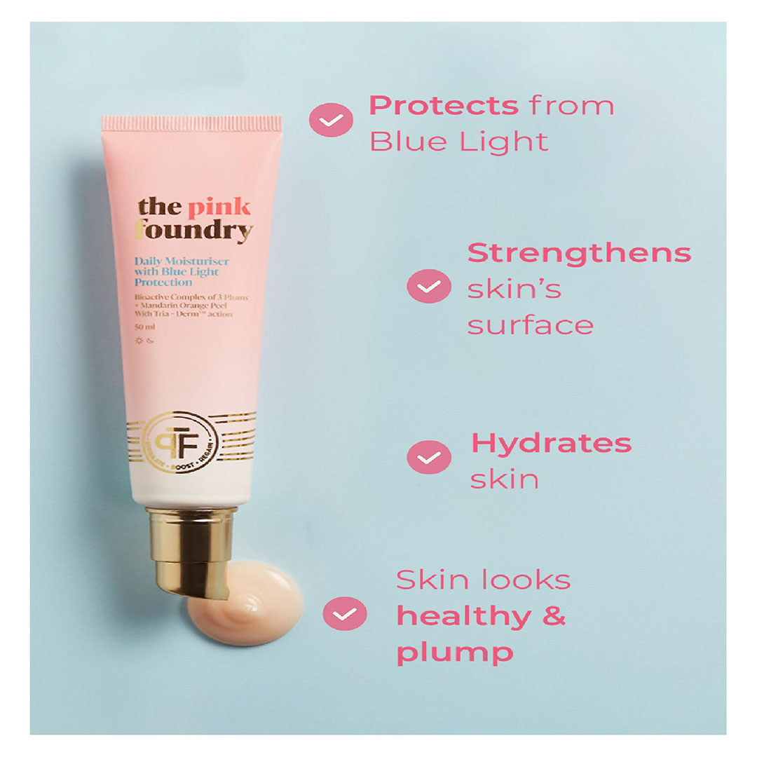 Vanity Wagon | Buy The Pink Foundry Daily Moisturiser with Blue Light Protection