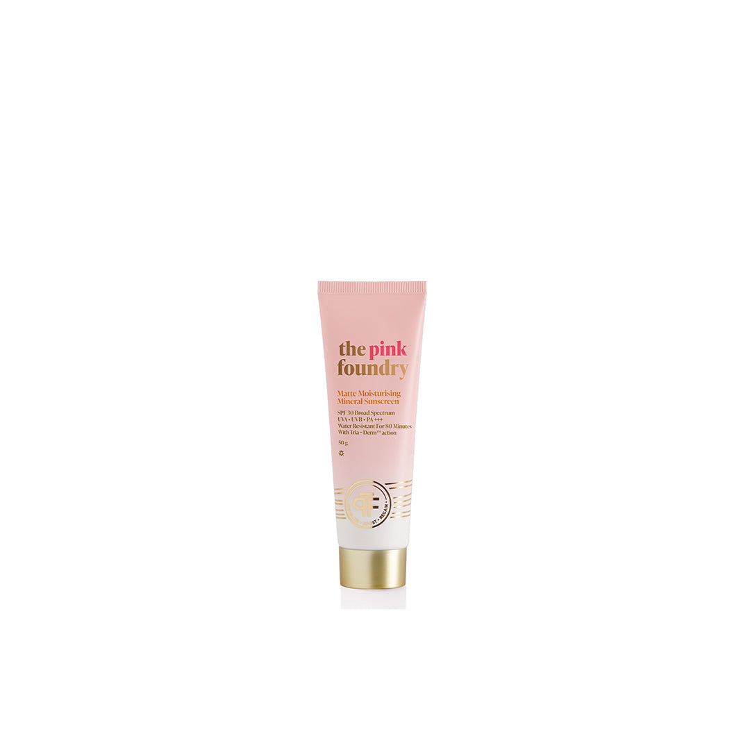 The Pink Foundry Matte Moisturising Mineral Sunscreen with SPF 30 PA+++