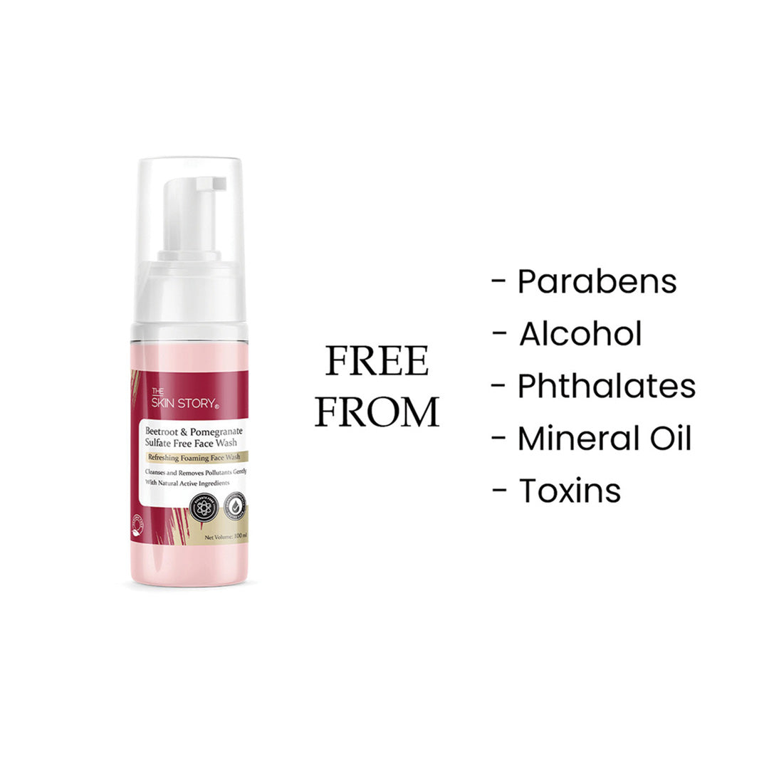Vanity Wagon | Buy The Skin Story Beetroot & Pomegranate Sulfate Free Foaming Face Wash