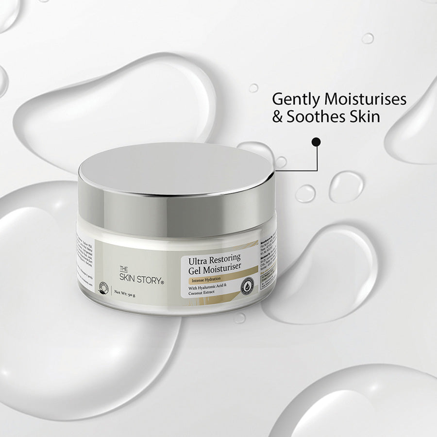 Vanity Wagon | Buy The Skin Story Ultra Restoring Gel Moisturiser with Hyaluronic Acid & Coconut Extract