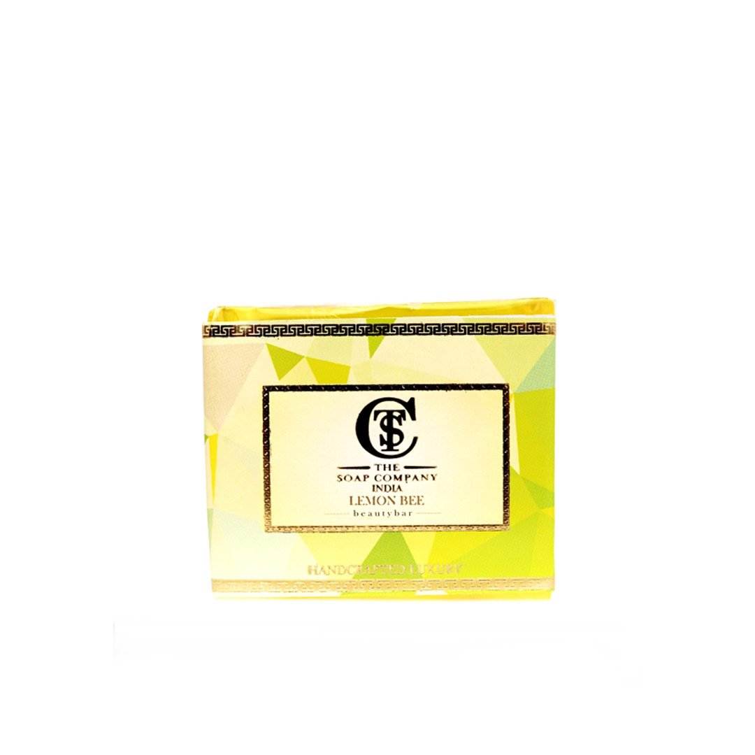 The Soap Company India Lemon Bee Beauty Bar with Lemon Oil, Almond, Honey and Calendula -1