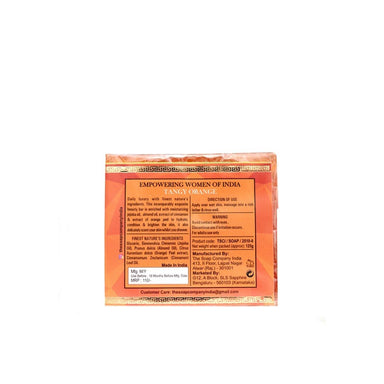 The Soap Company India Tangy Orange Beauty Bar with Orange Peel, Cinnamon, Jojoba and Almond Oil -2