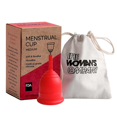 Vanity Wagon | Buy The Woman's Company Medium Reusable Menstrual Cup with Pouch