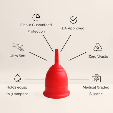 Vanity Wagon | Buy The Woman's Company Medium Reusable Menstrual Cup with Pouch