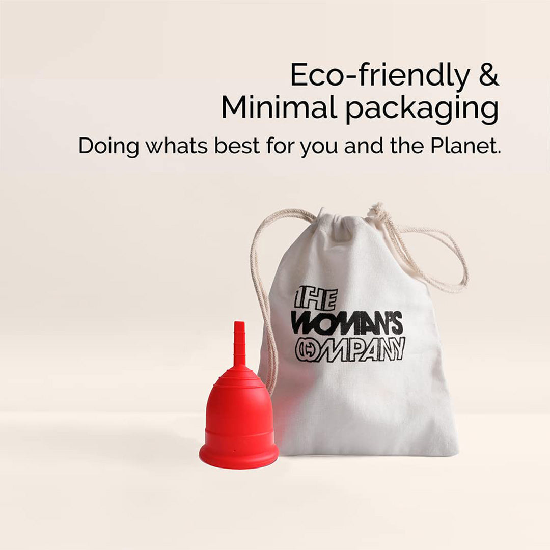 Vanity Wagon | Buy The Woman's Company Reusable Large Menstrual Cup with Menstrual Cup Sterilizer