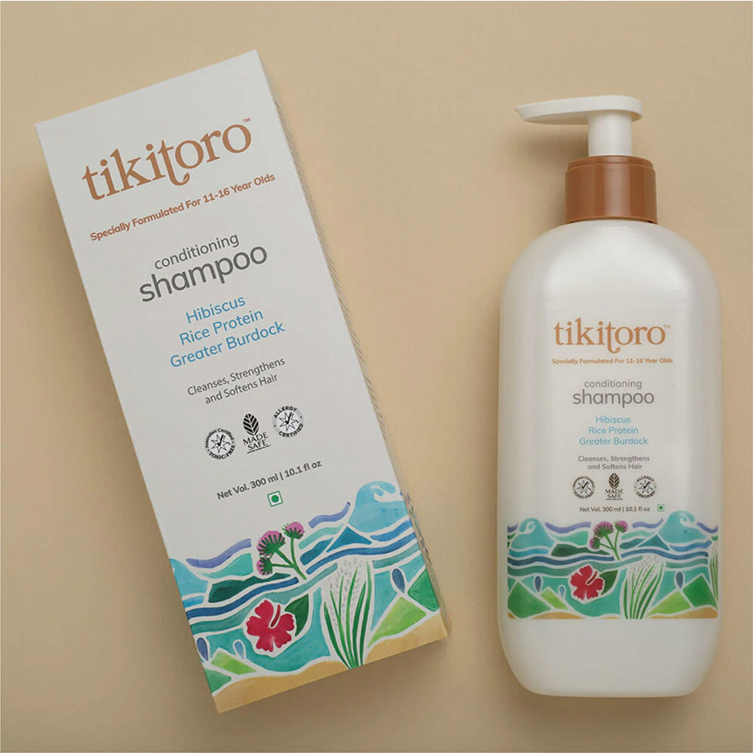 Vanity Wagon | Buy Tikitoro Conditioning Shampoo with Hibiscus, Rice Protein & Greater Burdock