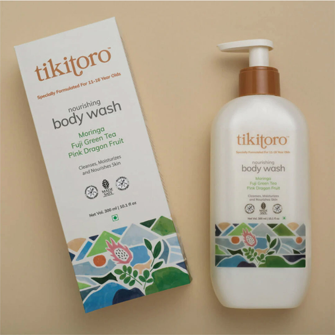 Vanity Wagon | Buy Tikitoro Nourishing Body wash with Moringa, Fuji Green Tea & Pink Dragon Fruit