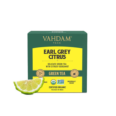 Vanity Wagon | Buy Vahdam Earl Grey Citrus Green Tea