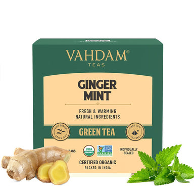 Vanity Wagon | Buy Vahdam Teas Ginger Mint Green Tea