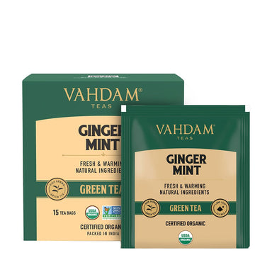Vanity Wagon | Buy Vahdam Teas Ginger Mint Green Tea
