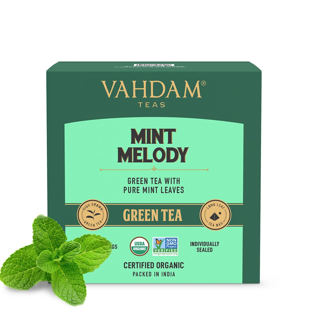 Vanity Wagon | Buy Vahdam Teas Mint Melody Green Tea