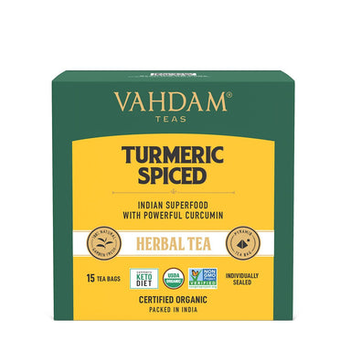 Vanity Wagon | Buy Vahdam Teas Turmeric Spiced Herbal Tea Tisane