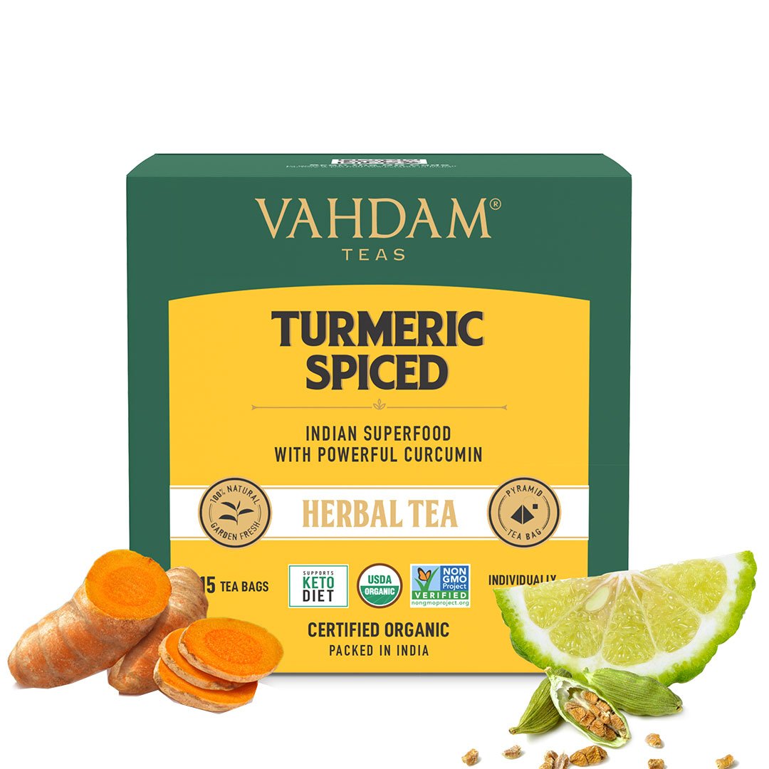 Vanity Wagon | Buy Vahdam Teas Turmeric Spiced Herbal Tea Tisane