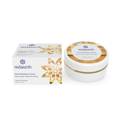 Vanity Wagon | Buy Vedaearth Anti Pollution Cream Natural Glow with Orange, Moringa & Shea Butter