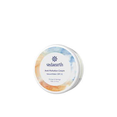 Vanity Wagon | Buy Vedaearth Anti Pollution Cream Natural Matte SPF 15 with Orange & Moringa
