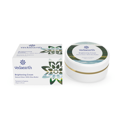Vanity Wagon | Buy Vedaearth Brightening Cream Natural Glow with Turmeric, Cypress & Shea Butter