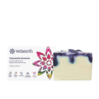 Vanity Wagon | Buy Vedaearth Chamomile Geranium Soap with Magnum Shea Butter