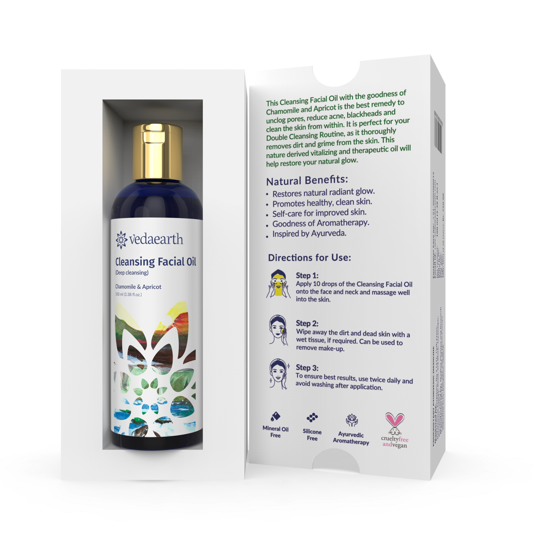 Vanity Wagon | Buy Vedaearth Cleansing Facial Oil with Chamomile & Apricot