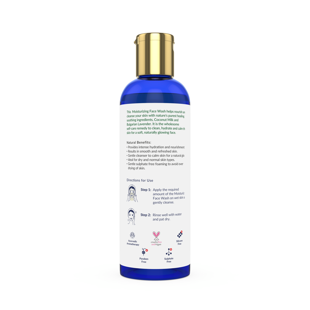 Vanity Wagon | Buy Vedaearth Moisturizing Face Wash with Lavender & Coconut Milk