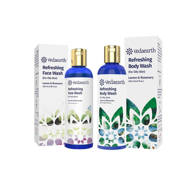 Vanity Wagon | Buy Vedaearth Refreshing Body & Hair Care Combo for Oily Skin