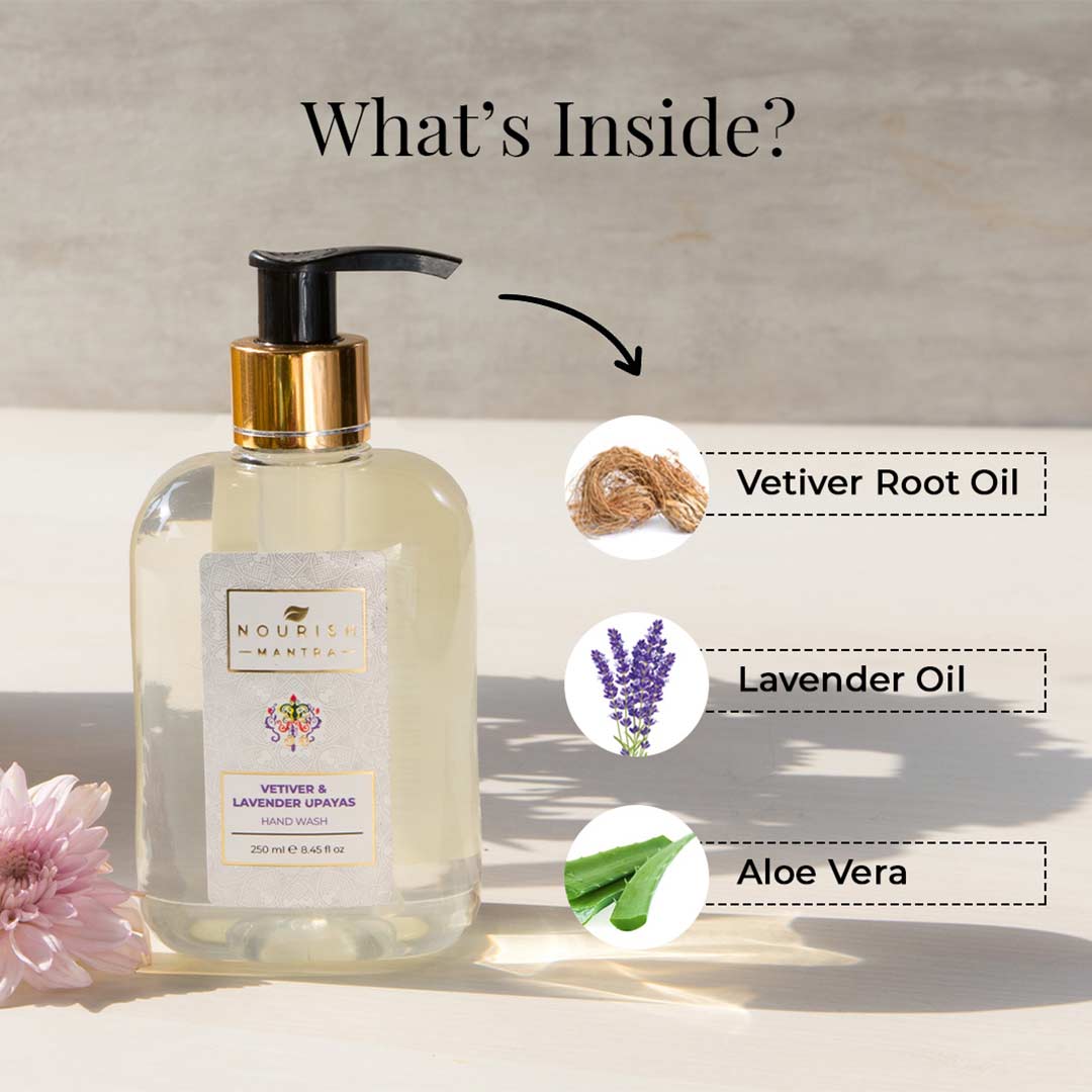 Nourish Mantra Vetiver and Lavender Upayas Hand Wash with Citric Acid