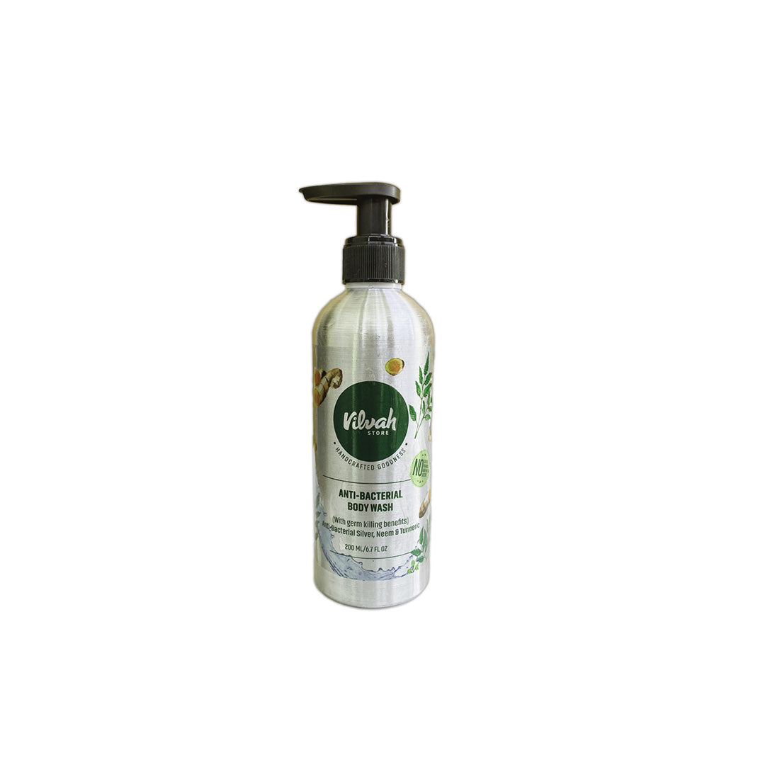 Vanity Wagon | Buy Vilvah Store Anti Bacterial Body Wash with Neem & Turmeric