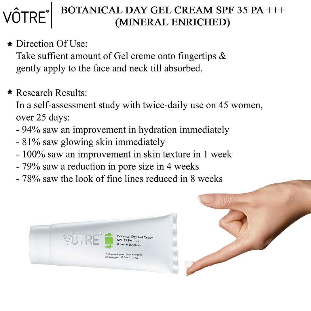 Vanity Wagon | Buy Votre Botanical Day Gel Cream SPF 35 PA +++