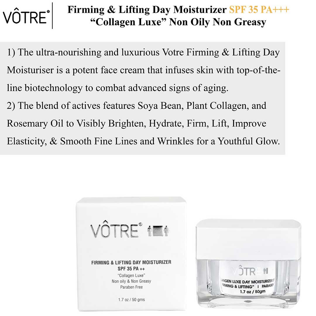 Vanity Wagon | Buy Votre Firming & Lifting Day Moisturizer SPF 35 PA ++, Collagen Luxe