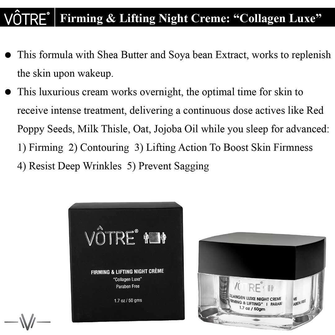 Vanity Wagon | Buy Votre Firming & Lifting Night Crème, Collagen Luxe