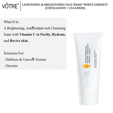 Vanity Wagon | Buy Votre Lightening & Brightening Face Wash, White Essence