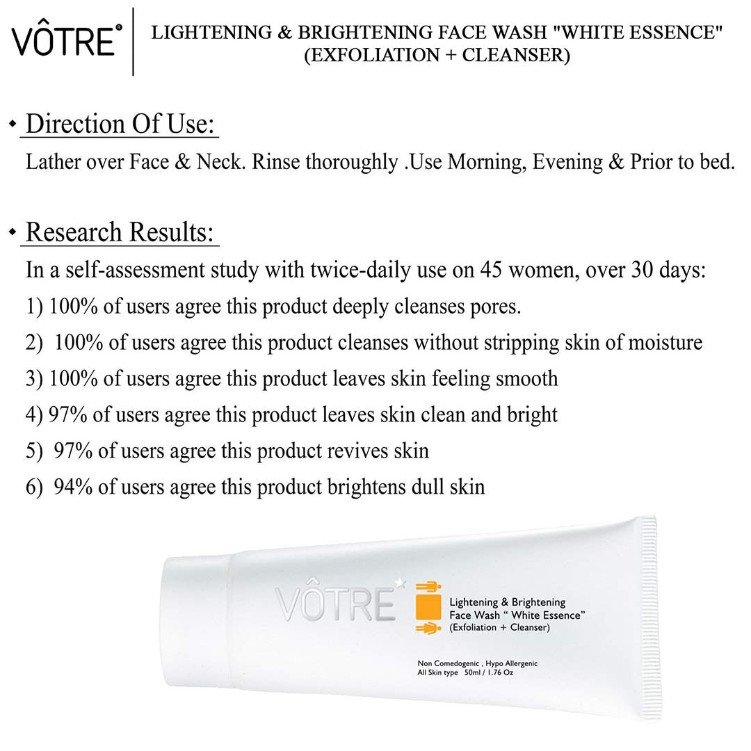 Vanity Wagon | Buy Votre Lightening & Brightening Face Wash, White Essence