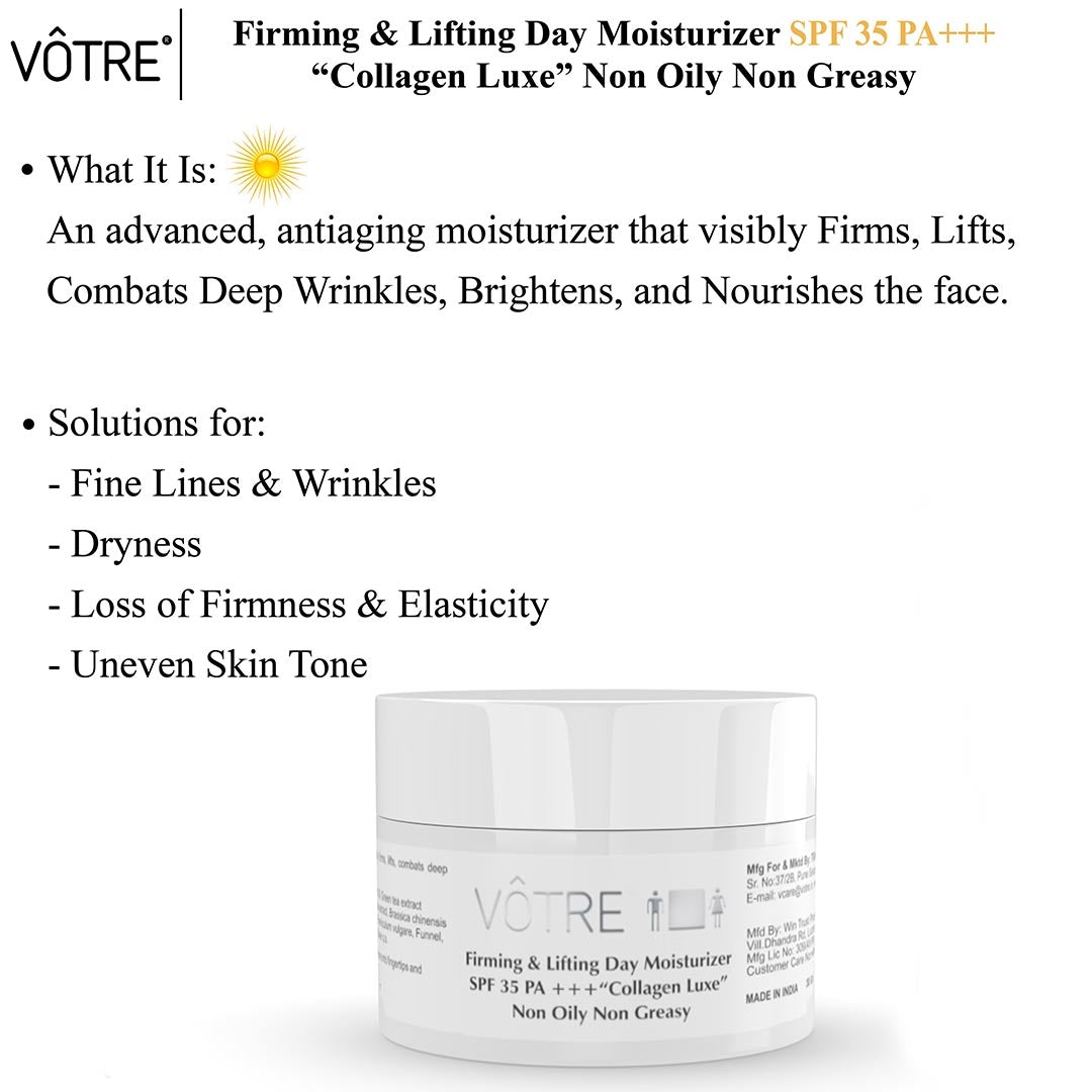 Vanity Wagon | Buy Votre Mini Firming & Lifting Day Moisturizer SPF 35 PA ++, Collagen Luxe