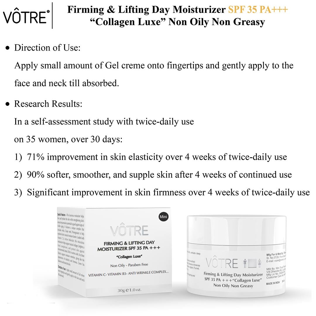 Vanity Wagon | Buy Votre Mini Firming & Lifting Day Moisturizer SPF 35 PA ++, Collagen Luxe